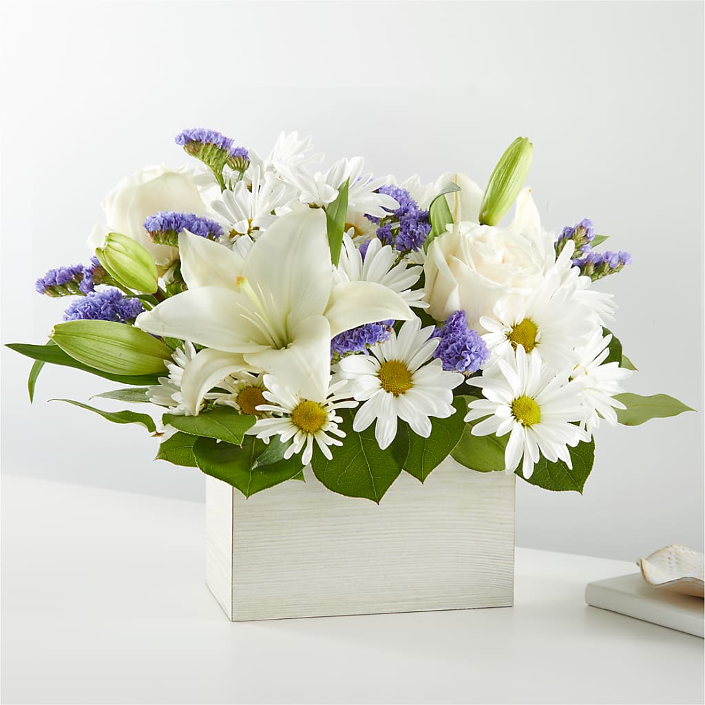 Beyond Blue Box Bouquet – Hallmark Flower Shoppe, Panama City FL