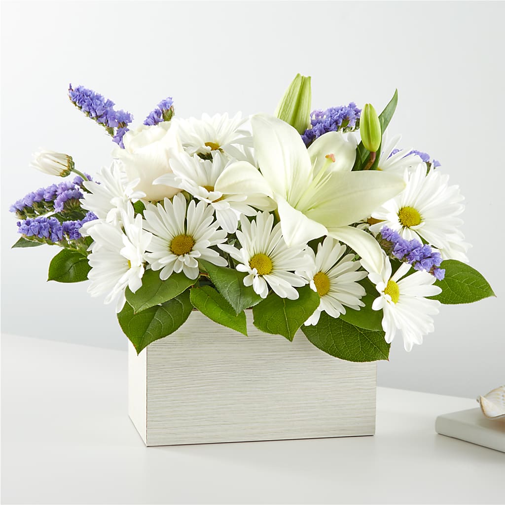 Beyond Blue Box Bouquet – Hallmark Flower Shoppe, Panama City FL