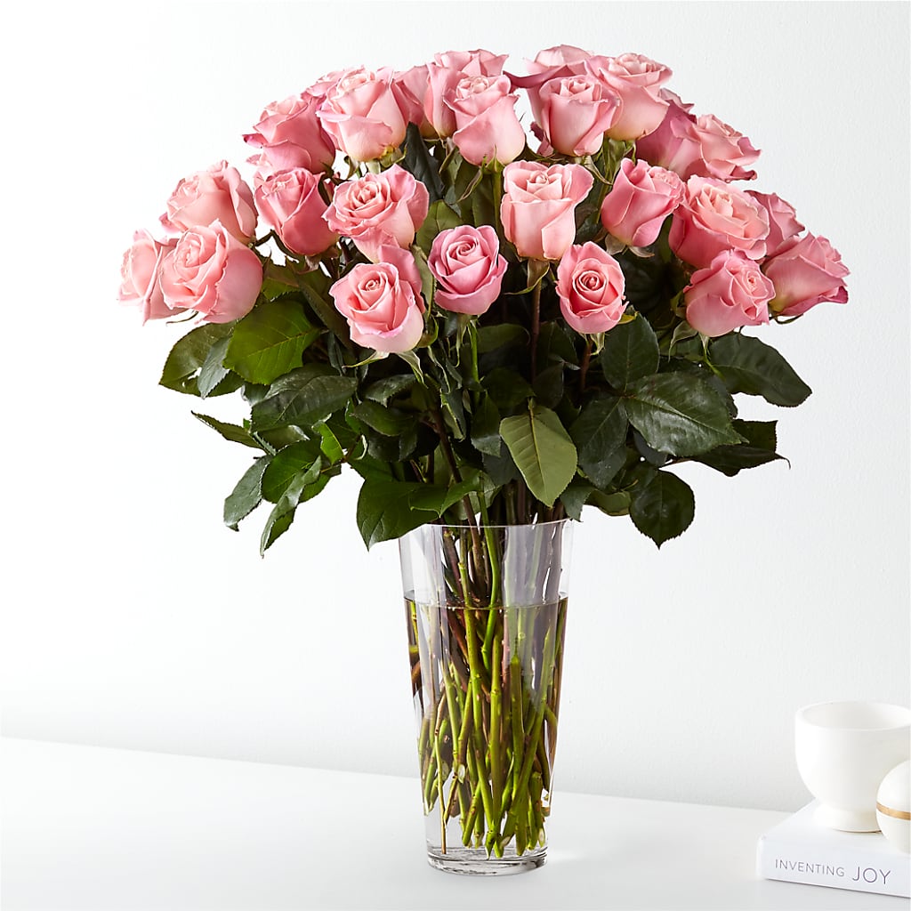 Long Stem Pink Rose Bouquet – Hallmark Flower Shoppe, Panama City FL