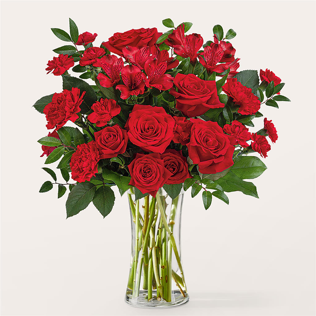 Brilliant Ruby Bouquet – Hallmark Flower Shoppe, Panama City FL