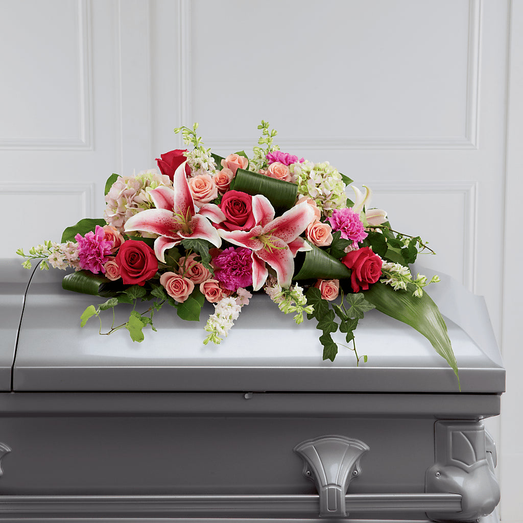 Splendid Grace Casket Spray – Hallmark Flower Shoppe, Panama City FL