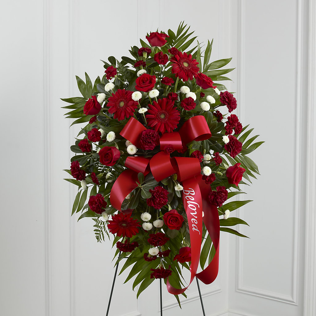 Treasured Memories Standing Spray – Hallmark Flower Shoppe, Panama City FL