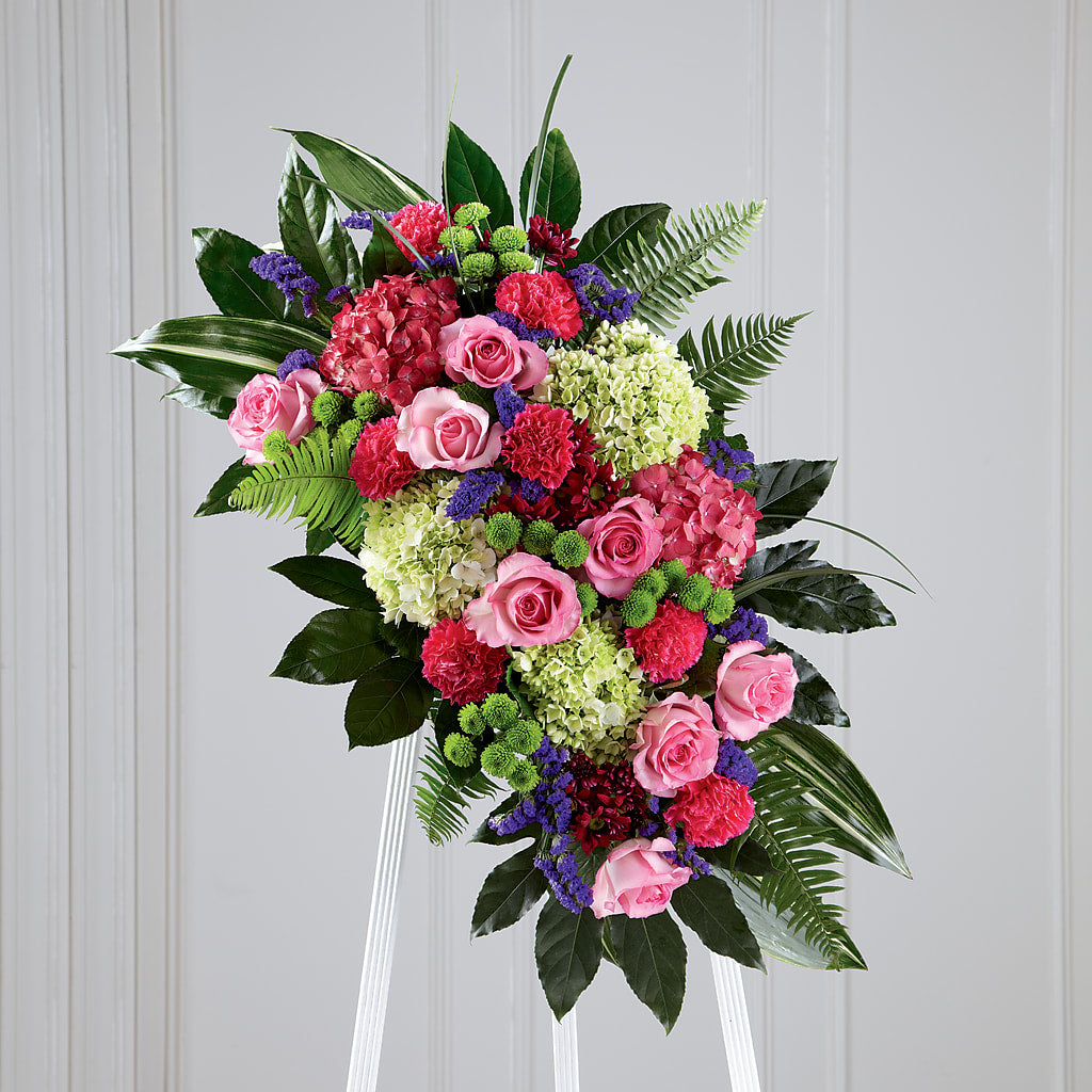 Refreshing Mix Standing Spray – Hallmark Flower Shoppe, Panama City FL