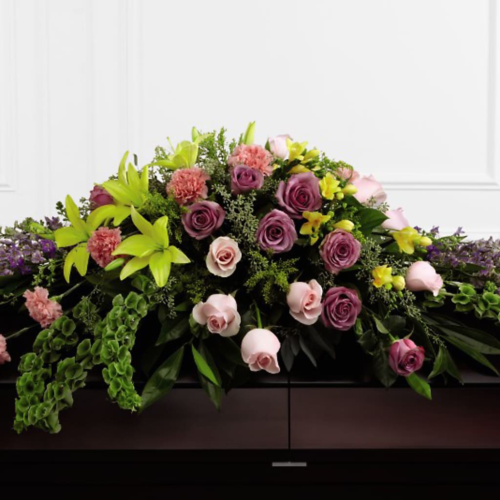 Forever Beloved Casket Spray – Hallmark Flower Shoppe, Panama City FL