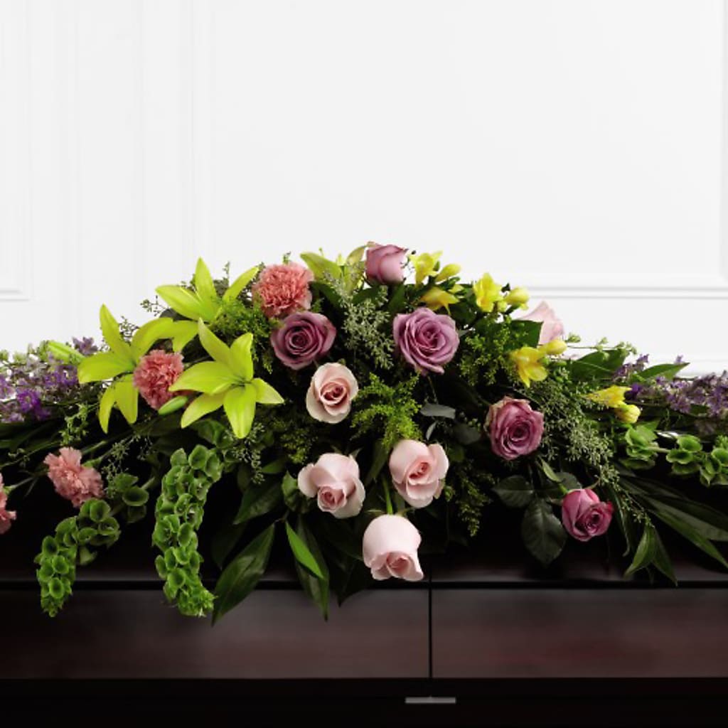Forever Beloved Casket Spray – Hallmark Flower Shoppe, Panama City FL