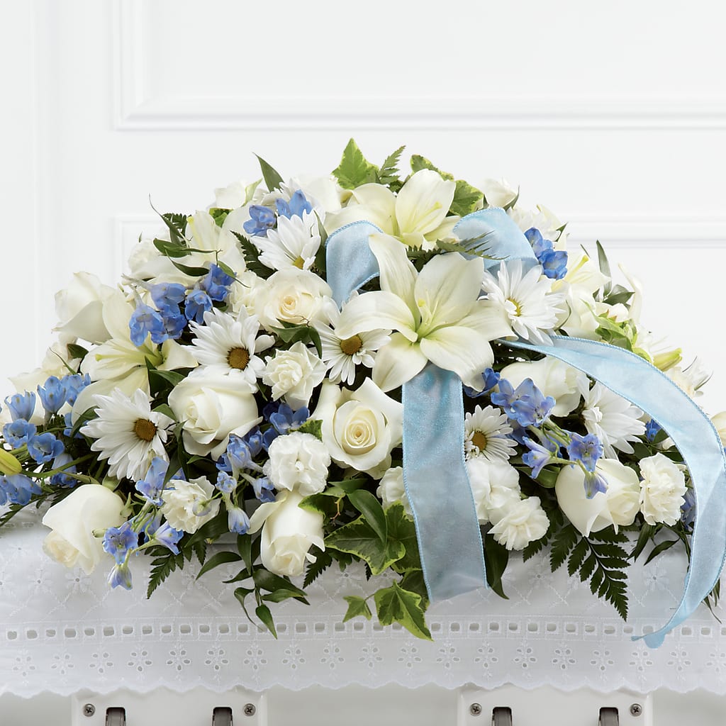Tender Treasure Casket Spray – Hallmark Flower Shoppe, Panama City FL