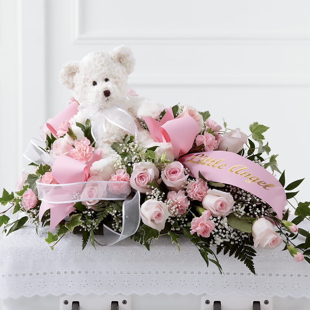 Touch of Sympathy Casket Spray – Hallmark Flower Shoppe, Panama City FL
