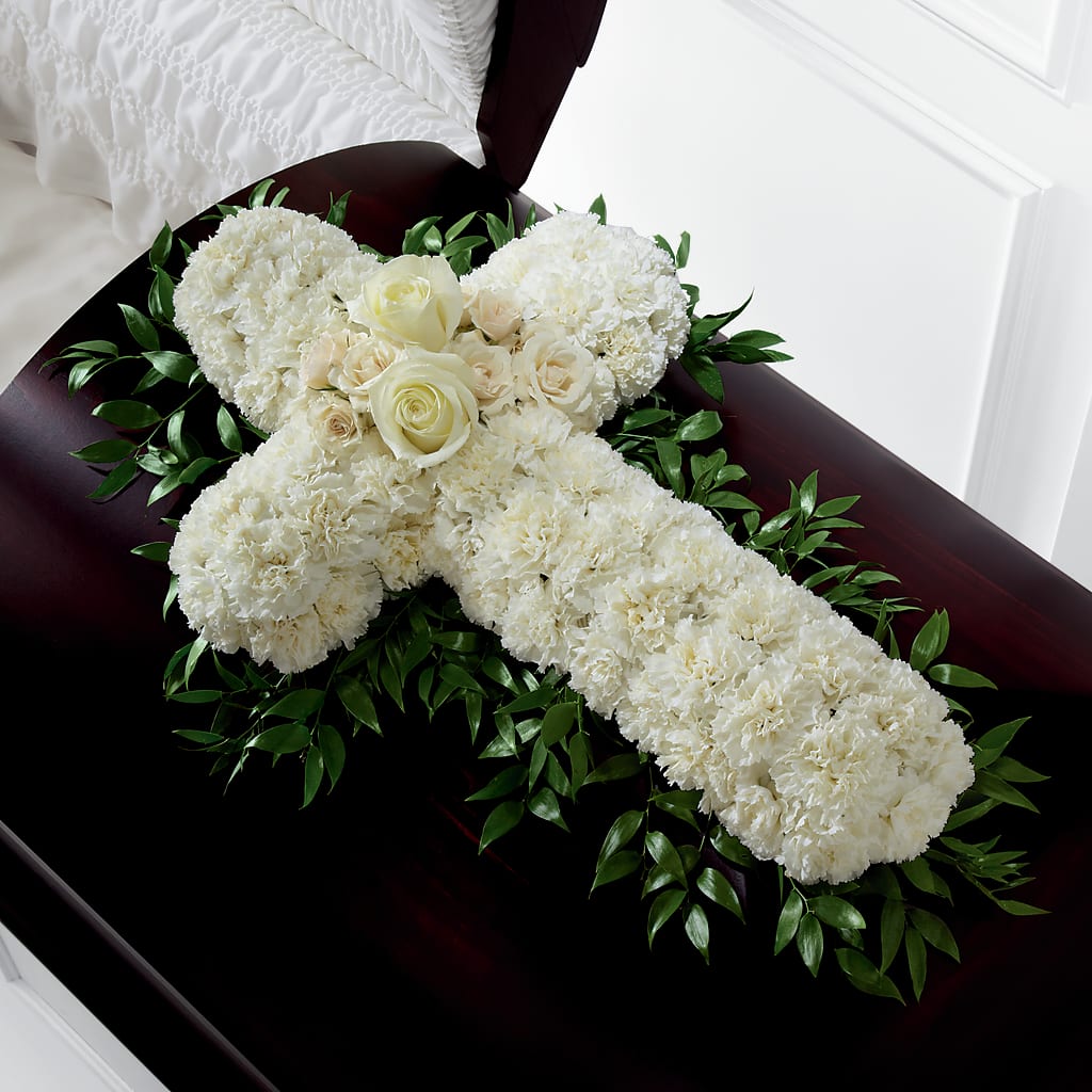 Peaceful Memories Casket Spray (Standard) – Hallmark Flower Shoppe, Panama City FL