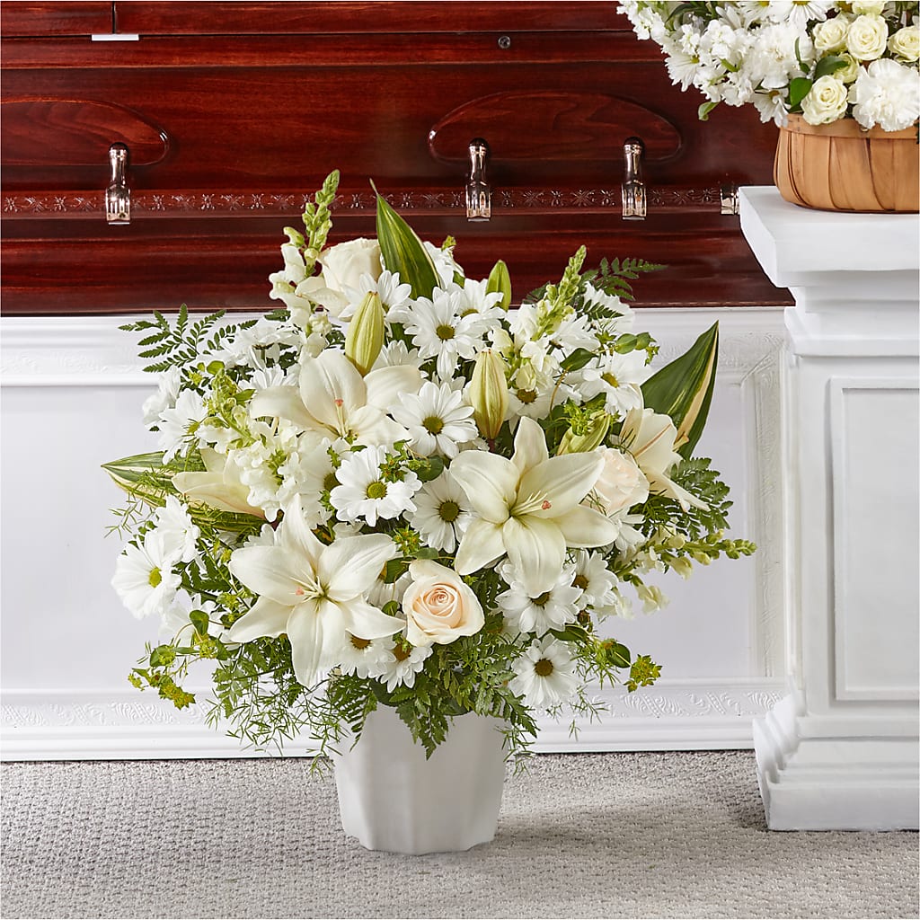 Thoughts of Tranquility Floor Basket – Hallmark Flower Shoppe, Panama City FL