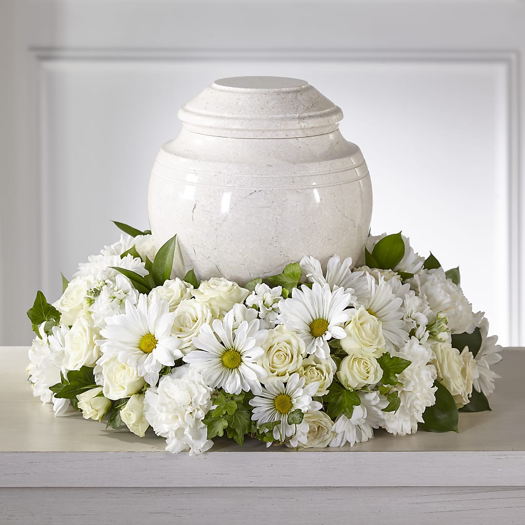 Ivory Gardens Cremation Adornment – Hallmark Flower Shoppe, Panama City FL