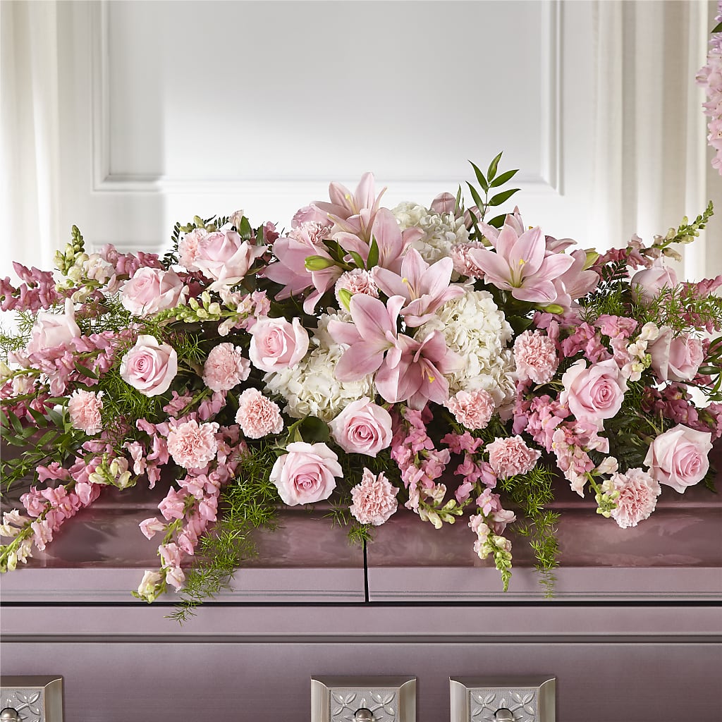 Life & Remembrance Casket Spray – Hallmark Flower Shoppe, Panama City FL
