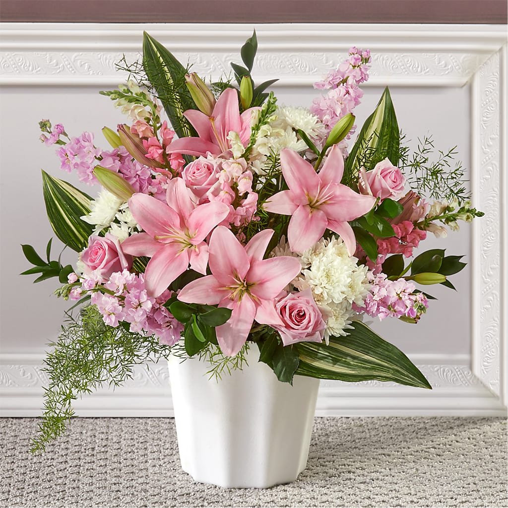 Simply Serene Floor Basket – Hallmark Flower Shoppe, Panama City FL