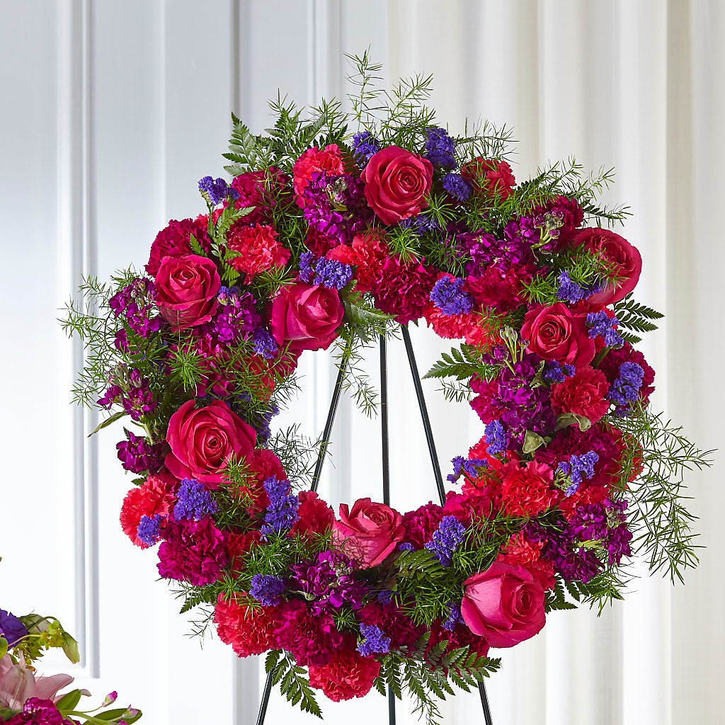 Calming Colors Wreath – Hallmark Flower Shoppe, Panama City FL