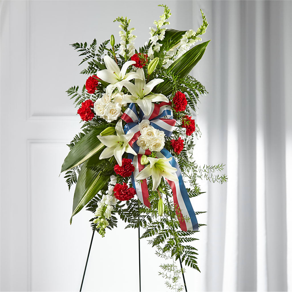 Stars of Life Standing Spray – Hallmark Flower Shoppe, Panama City FL
