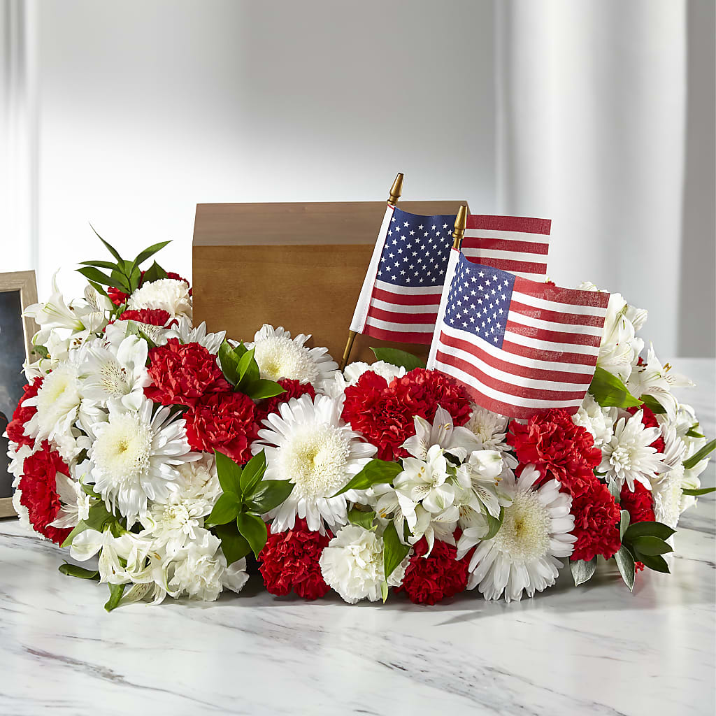 Spirit of Patriotism Cremation Adornment – Hallmark Flower Shoppe, Panama City FL