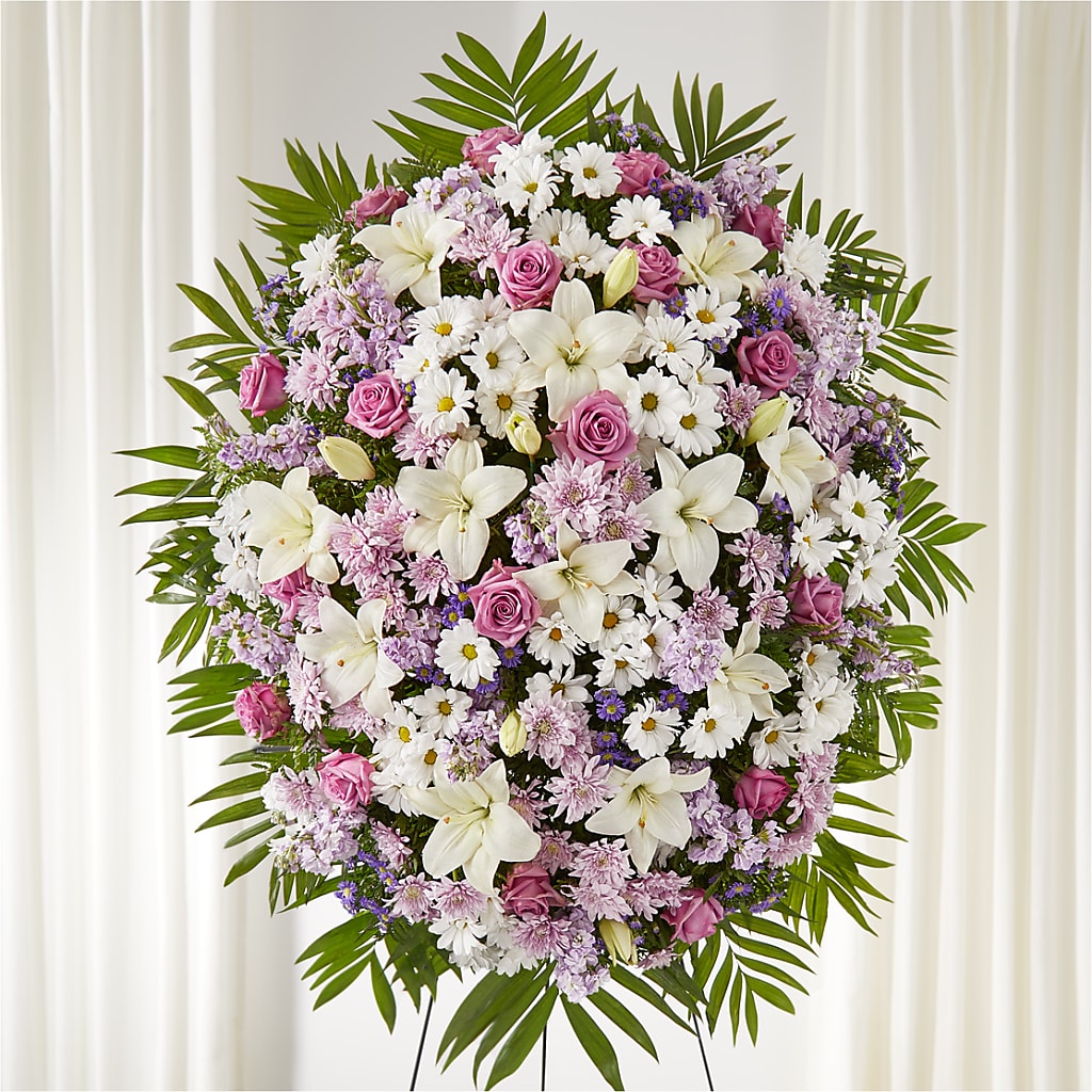 Surrounded by Love Standing Spray – Hallmark Flower Shoppe, Panama City FL