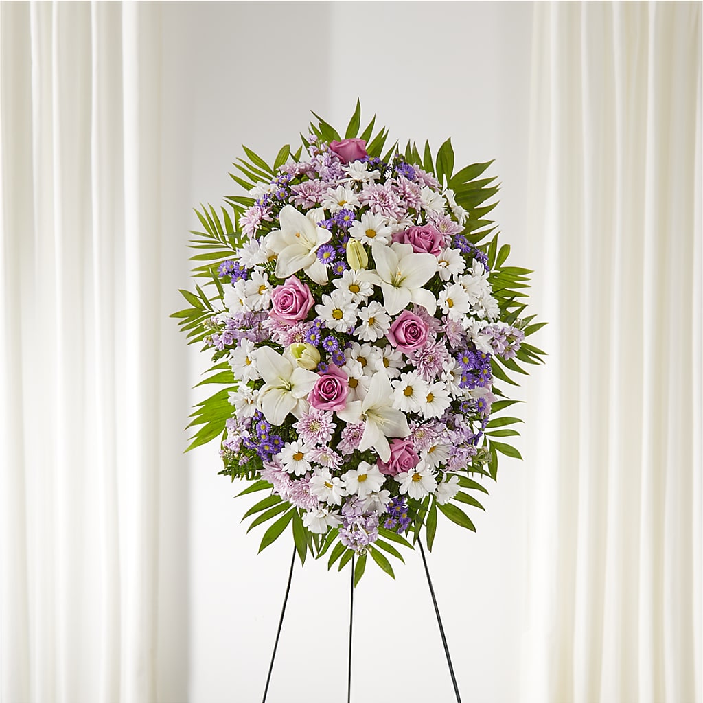 Surrounded by Love Standing Spray – Hallmark Flower Shoppe, Panama City FL