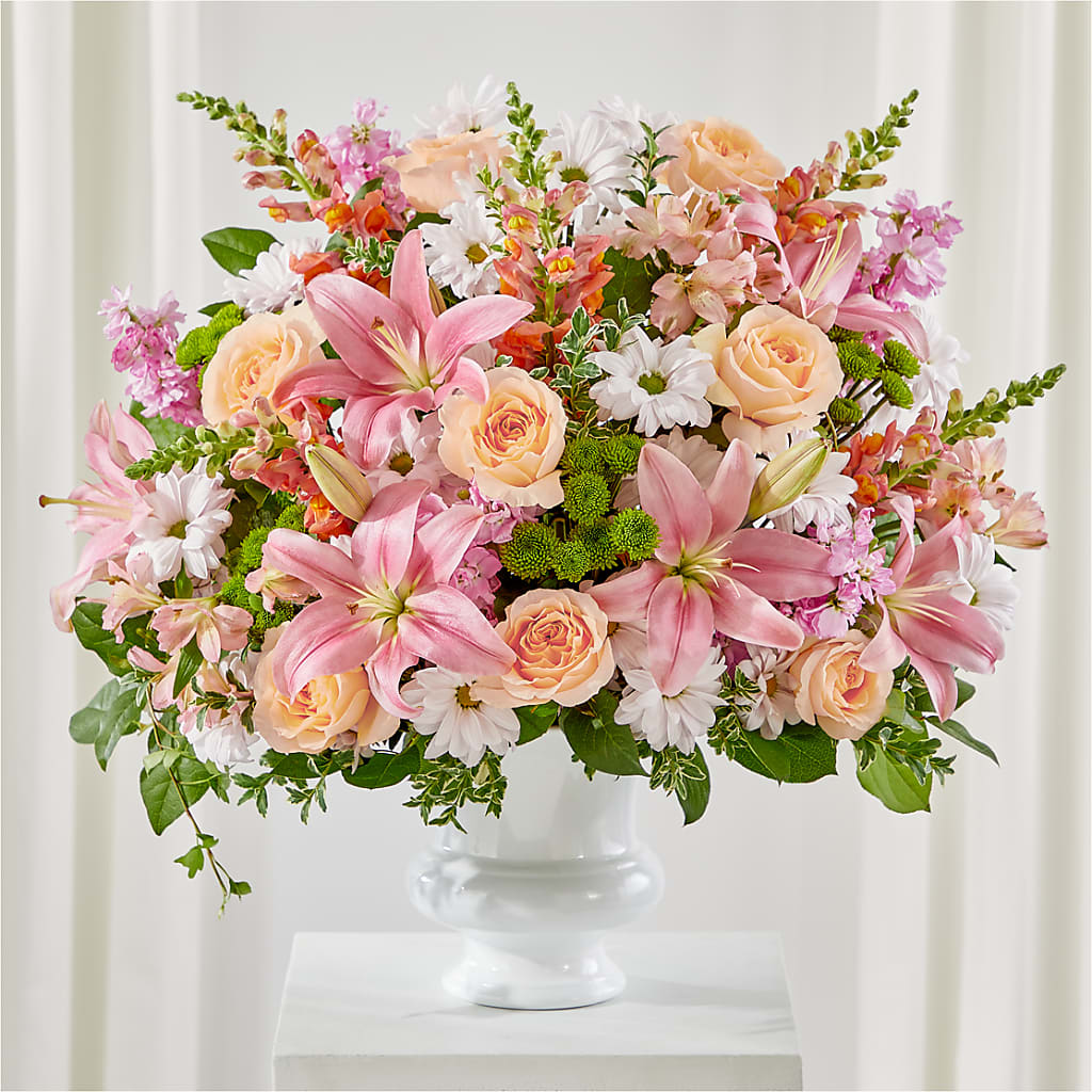 Heartfelt Gesture Urn Arrangement – Hallmark Flower Shoppe, Panama City FL