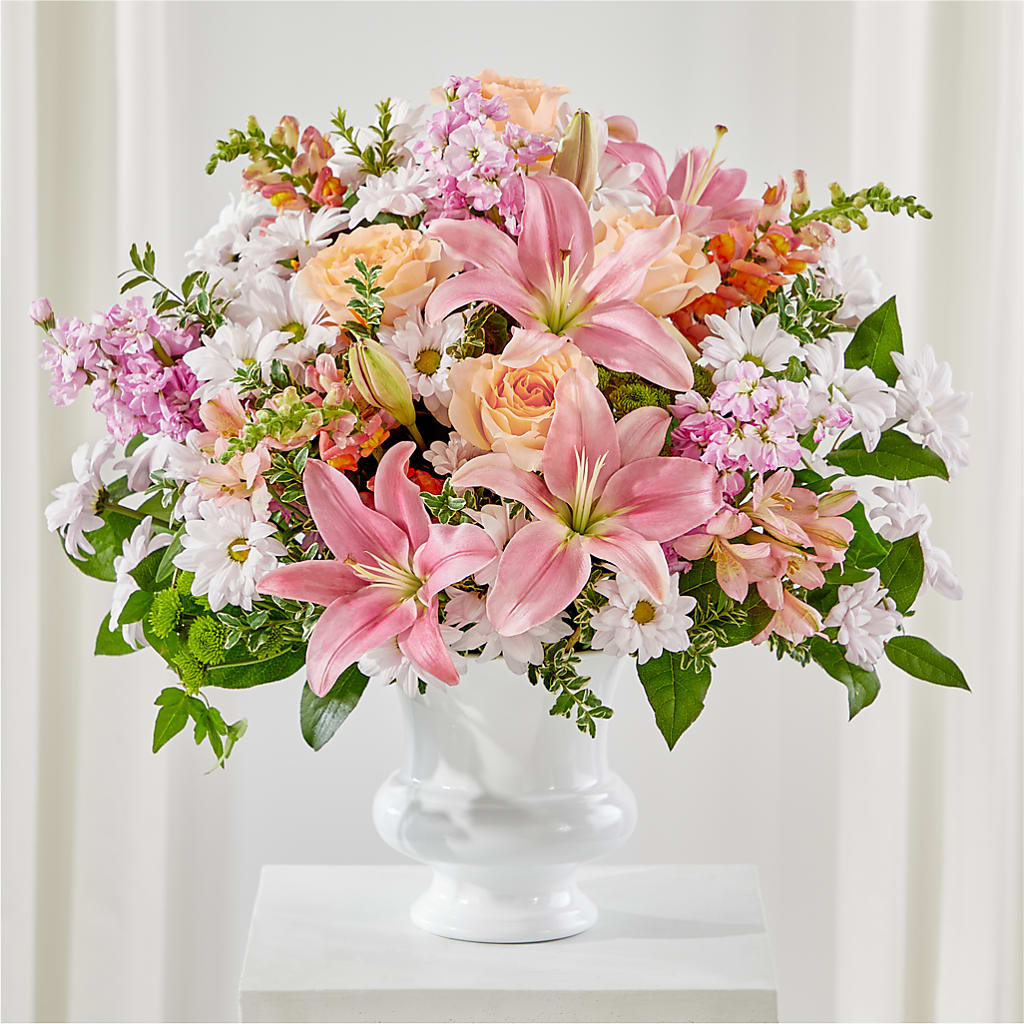 Heartfelt Gesture Urn Arrangement – Hallmark Flower Shoppe, Panama City FL
