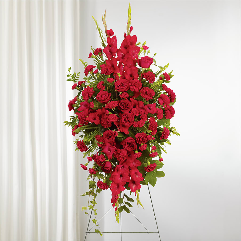From the Heart Standing Spray – Hallmark Flower Shoppe, Panama City FL