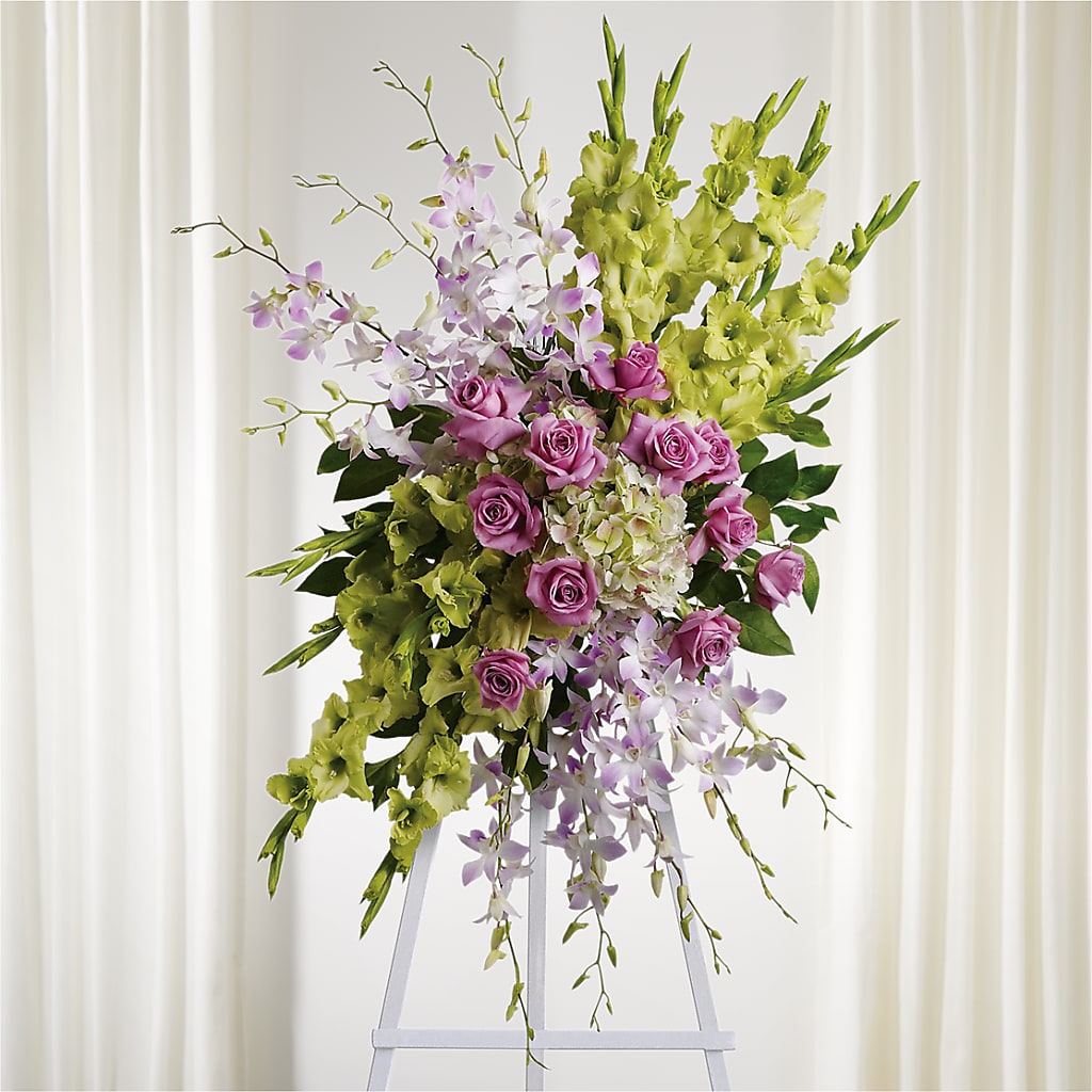 Lasting Legacy Standing Spray – Hallmark Flower Shoppe, Panama City FL