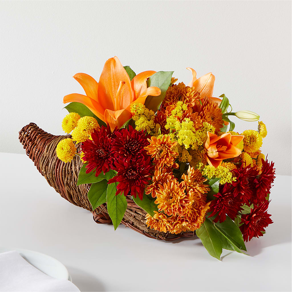Bouquet of Blessings Cornucopia – Hallmark Flower Shoppe, Panama City FL