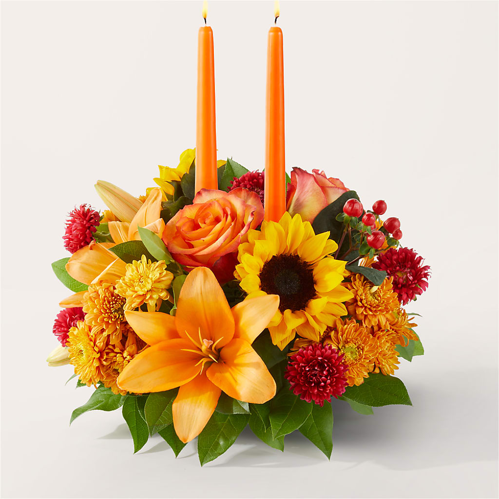 Grateful Centerpiece – Hallmark Flower Shoppe, Panama City FL