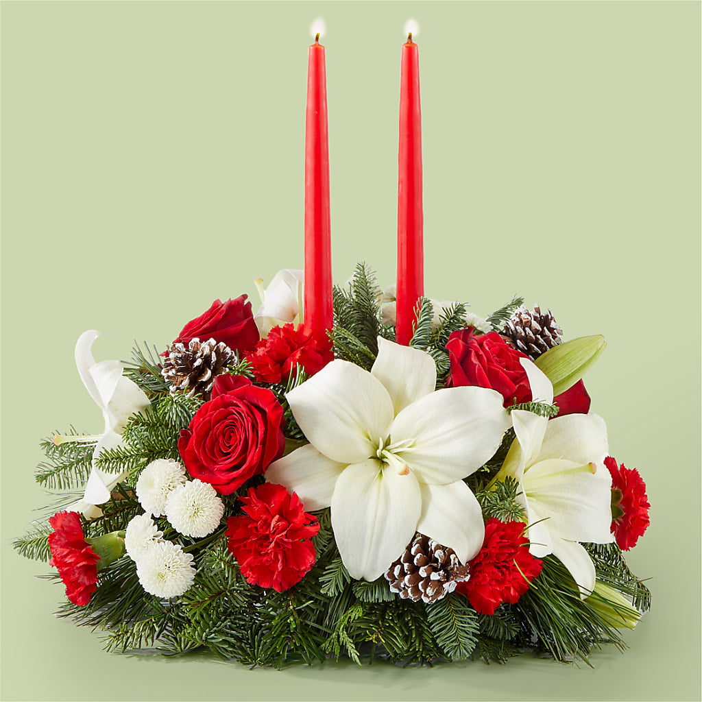Seasonal Festivities Centerpiece – Hallmark Flower Shoppe, Panama City FL