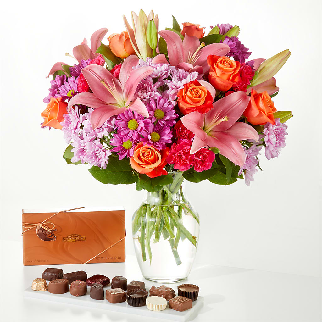 One and Only Bouquet and Chocolate Bundle – Hallmark Flower Shoppe, Panama City FL