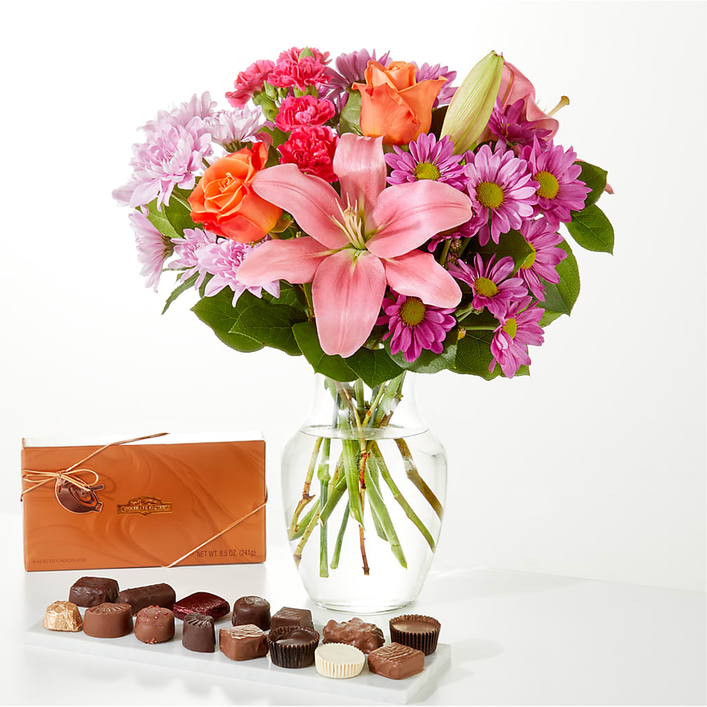 One and Only Bouquet and Chocolate Bundle – Hallmark Flower Shoppe, Panama City FL