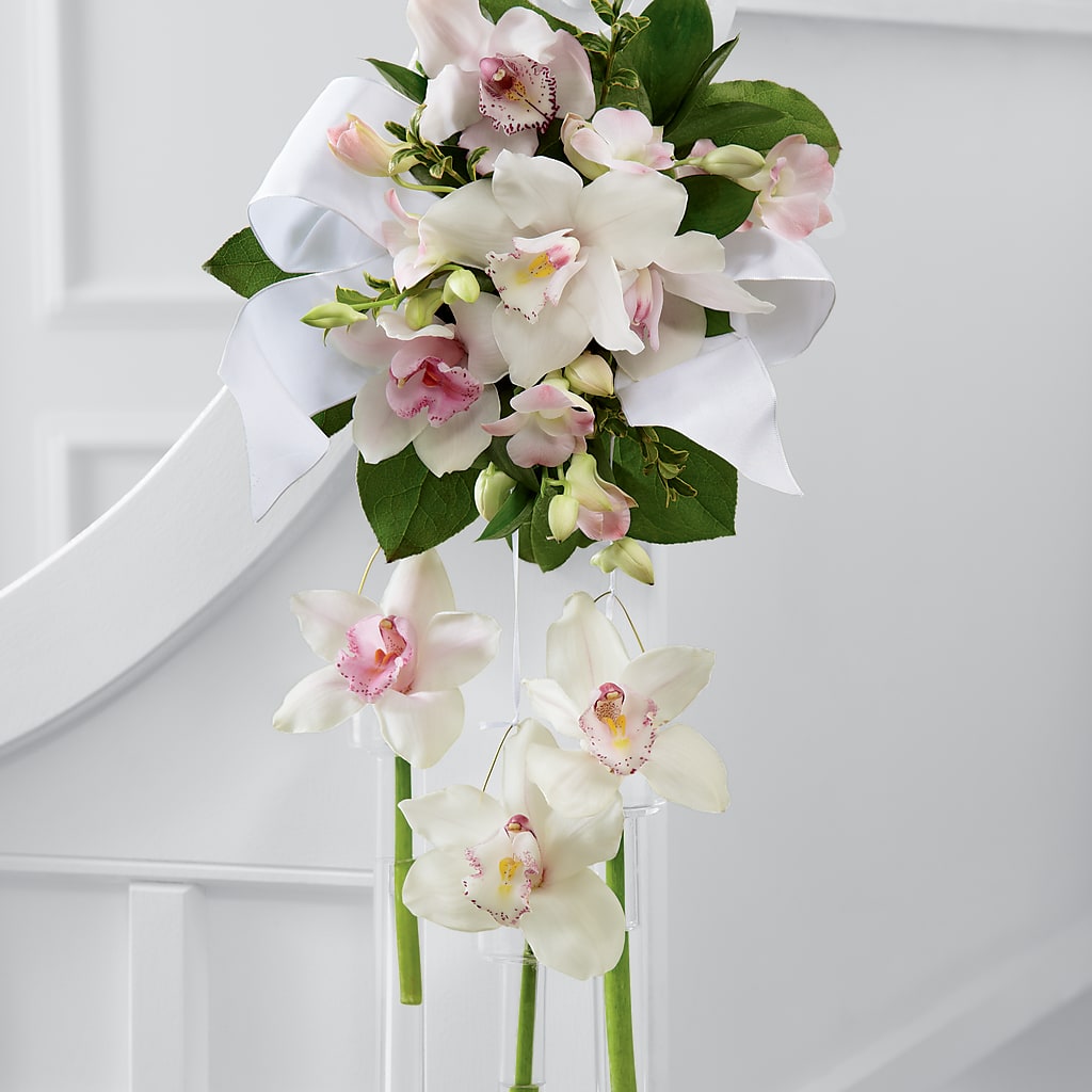 Perfect Entrance Pew Arrangement – Hallmark Flower Shoppe, Panama City FL