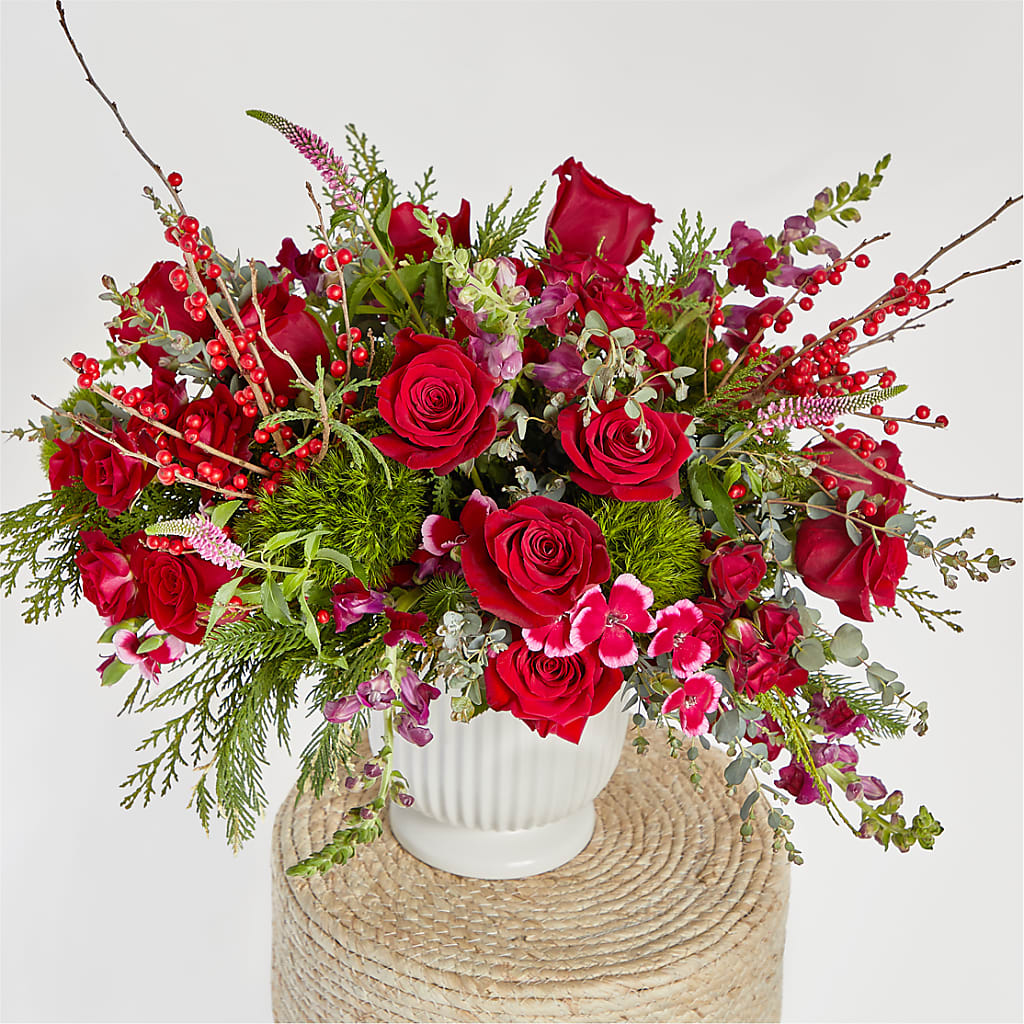 Big Red Bow Bouquet –  Hallmark Flower Shoppe, Panama City FL