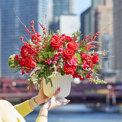 Big Red Bow Bouquet –  Hallmark Flower Shoppe, Panama City FL