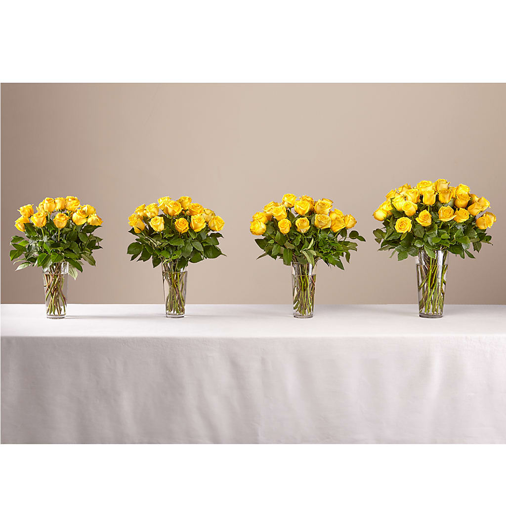 Long Stem Yellow Rose Bouquet –  Hallmark Flower Shoppe, Panama City FL