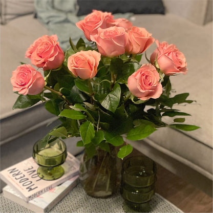 Long Stem Pink Rose Bouquet –  Hallmark Flower Shoppe, Panama City FL