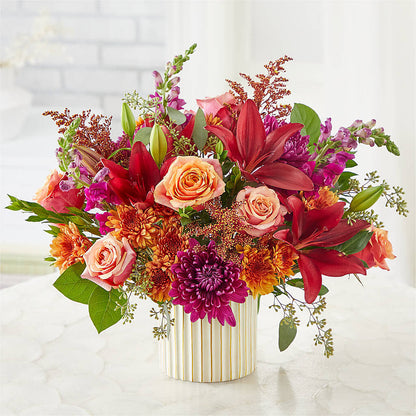 Burgundy Landscape Bouquet –  Hallmark Flower Shoppe, Panama City FL
