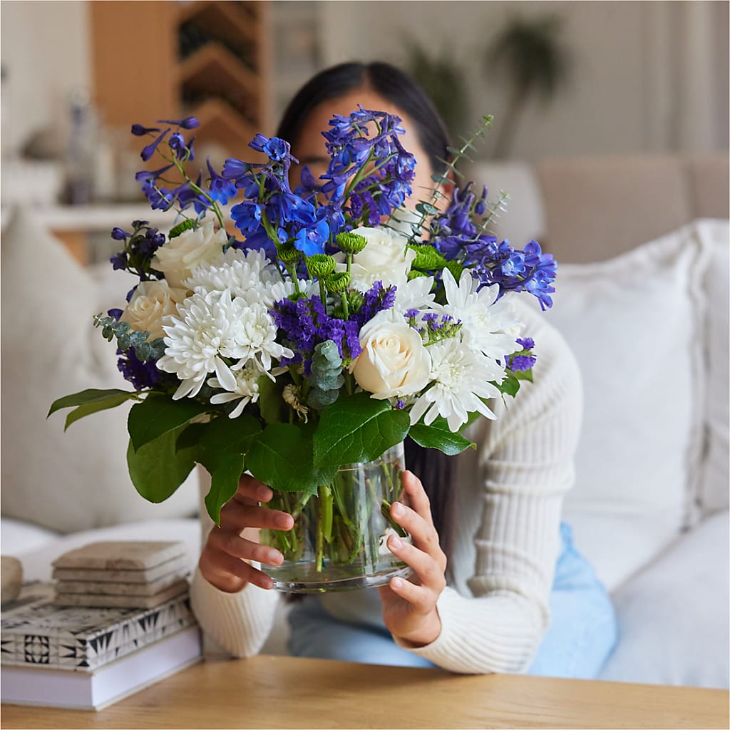Cerulean Waves Bouquet –  Hallmark Flower Shoppe, Panama City FL
