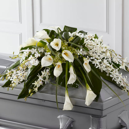Angel Wings Casket Spray –  Hallmark Flower Shoppe, Panama City FL