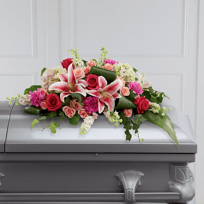 Splendid Grace Casket Spray –  Hallmark Flower Shoppe, Panama City FL