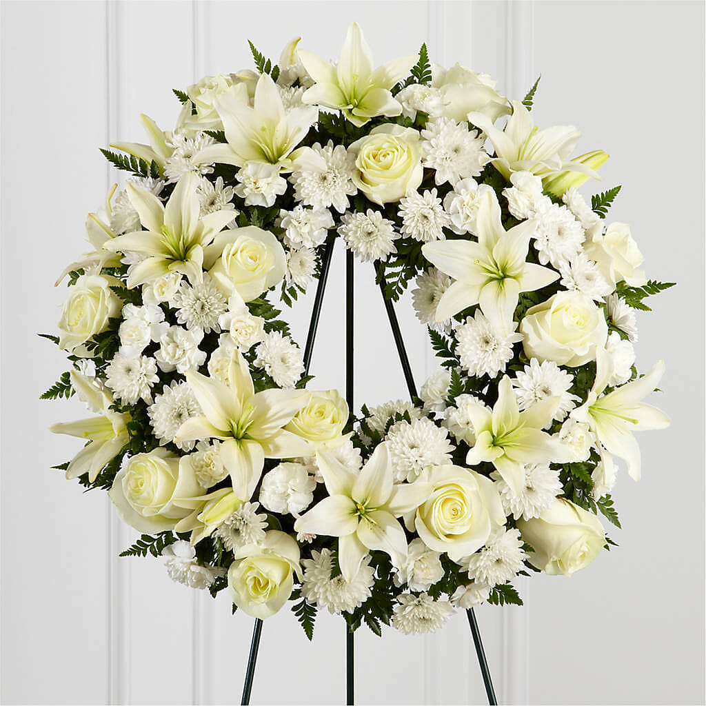 Treasured Tribute Wreath –  Hallmark Flower Shoppe, Panama City FL
