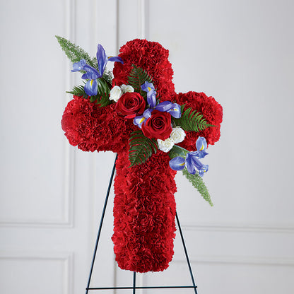 Faithful Hero Floral Cross –  Hallmark Flower Shoppe, Panama City FL