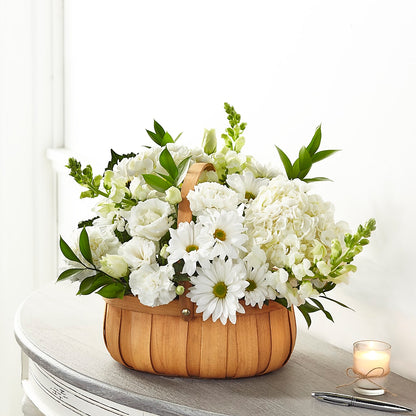 Pure Ivory Basket –  Hallmark Flower Shoppe, Panama City FL