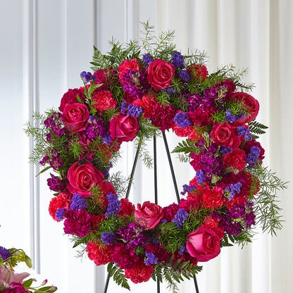 Calming Colors Wreath –  Hallmark Flower Shoppe, Panama City FL