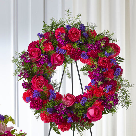 Calming Colors Wreath –  Hallmark Flower Shoppe, Panama City FL