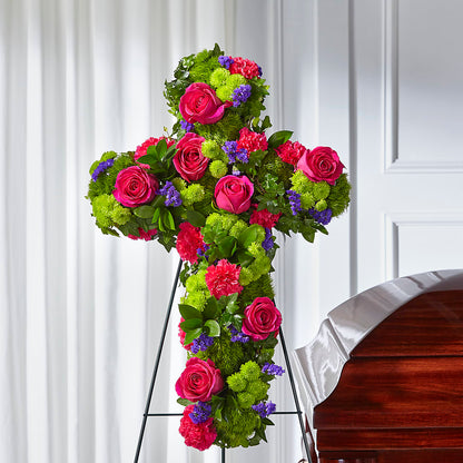 Tribute Rose Floral Cross –  Hallmark Flower Shoppe, Panama City FL