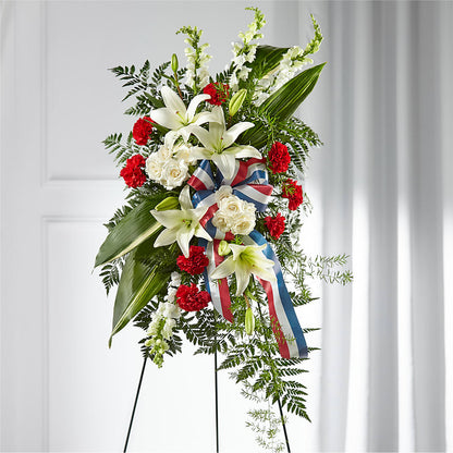 Stars of Life Standing Spray –  Hallmark Flower Shoppe, Panama City FL