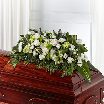 Hopeful Gesture Casket Spray –  Hallmark Flower Shoppe, Panama City FL