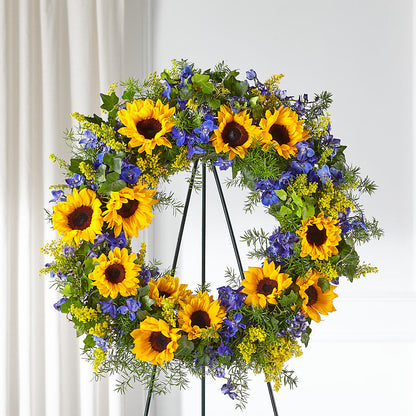 Bright Rays Wreath –  Hallmark Flower Shoppe, Panama City FL