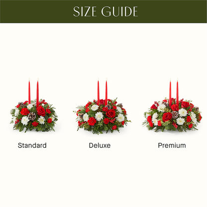 Holiday Soiree Centerpiece –  Hallmark Flower Shoppe, Panama City FL