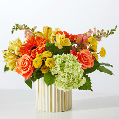 Autumn Sunshine Bouquet with Ivory Vase –  Hallmark Flower Shoppe, Panama City FL